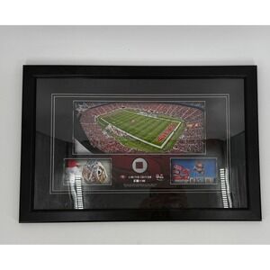 SF 49ers Game Used Football Limited Edition Framed Fanatics COA 35/500